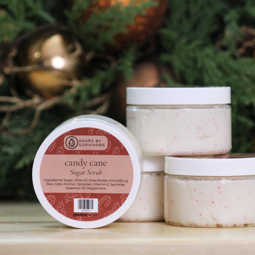 Candy Cane Sugar Scrub