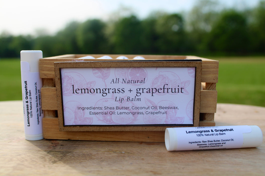Lemongrass + Grapefruit Lip Balm